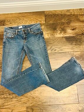 Aeropostale Classic Women's Blue Denim Jeans - Casual Straight Leg